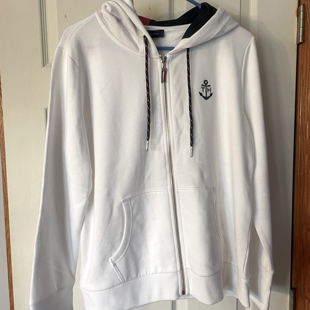 Tommy Hilfiger NWT front zip hoodie L